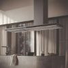 Elica ELEM-IS-BLSS180 Element Island 180cm Island Cooker Hood in Black and Stainless Steel