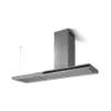 Elica ELEM-IS-BLSS180 Element Island 180cm Island Cooker Hood in Black and Stainless Steel