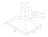 Elica MISSY-LED-60 60cm Wall Mounted Cooker Hood in Stainless Steel