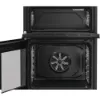 Hotpoint HDE6IDC2B1 60cm Electric Double Cooker with Induction Hob in Black