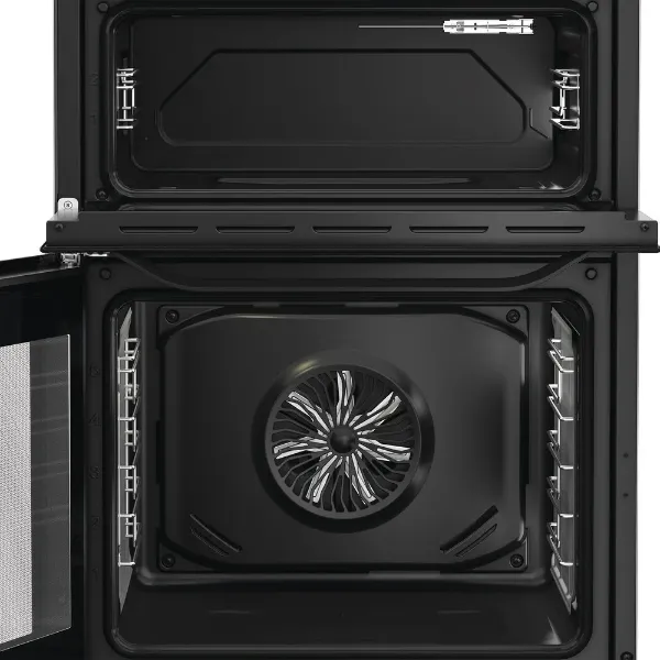 Hotpoint HDE6VDCASB1 60cm Electric Double Cooker with Air Fry in Black