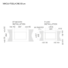 Elica NT-ONE-EVO 80cm Venting Hob in Black 