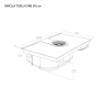 Elica NT-ONE-EVO 80cm Venting Hob in Black 