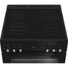 Hotpoint HTE6VDCB1 60cm Electric Twin Cooker with Multiflow in Black