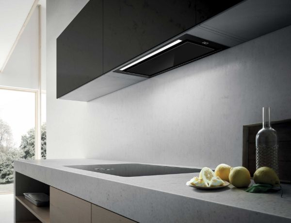 Elica SLEEK2.0-BLK-60 Sleek 2.0 60cm Integrated Cooker Hood in Black