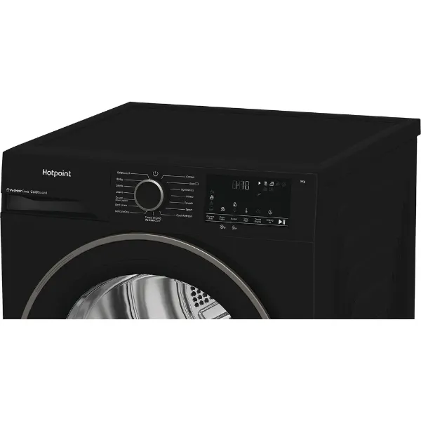 Hotpoint CHD93MBBUK 9kg Heat Pump Tumble Dryer with PetHairCare in Black