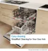 Bosch PCR9A5I90 Series 6 90 cm 5 Burner Gas Hob in Stainless Steel