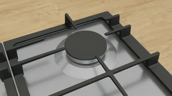 Bosch PCR9A5I90 Series 6 90 cm 5 Burner Gas Hob in Stainless Steel