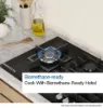 Bosch PCS7A5I90 Series 6 75 cm 5 Burner Gas Hob in Stainless Steel