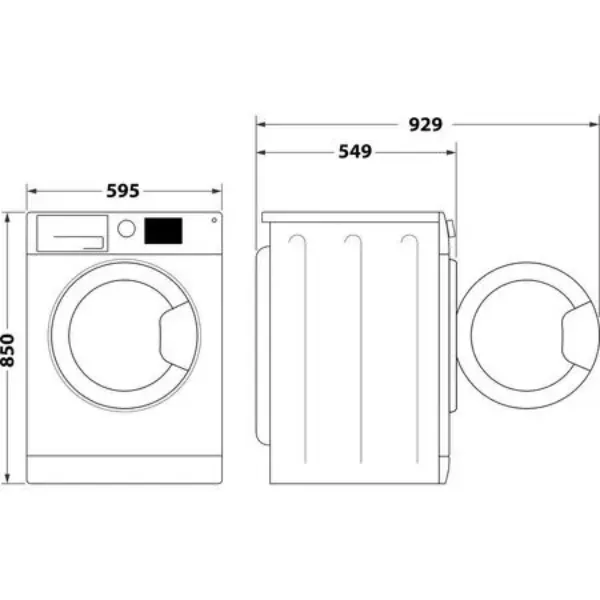 Indesit EWDE861483WUK 8/6kg Washer Dryer in White