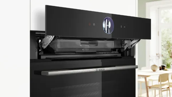 Bosch HRG7764B1B Built-in Oven with Added Steam Function in Black