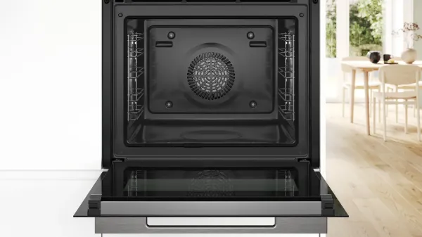 Bosch HRG7764B1B Built-in Oven with Added Steam Function in Black