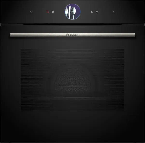 Bosch HRG7764B1B Built-in Oven with Added Steam Function in Black