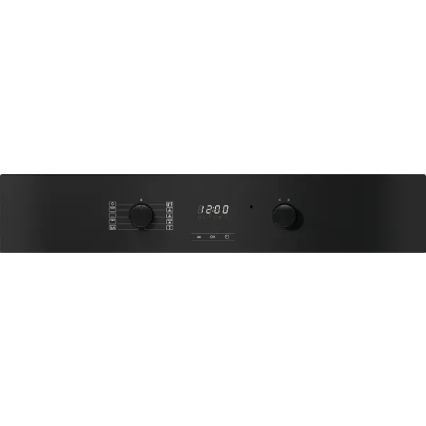 Miele H 2455 B 60cm Built In Single Electric Oven in Obsidian Black & Stainless Steel Effect