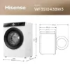Hisense WF3S1043BW3 10.5kg 1400 Spin Washing Machine - White