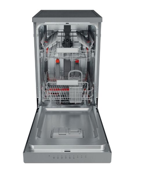 Hotpoint HSFO 3T223 W X UK N Slimline Dishwasher with 10 Place Settings - Stainless Steel Inox