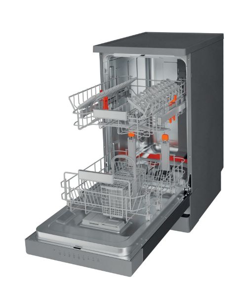 Hotpoint HSFO 3T223 W X UK N Slimline Dishwasher with 10 Place Settings - Stainless Steel Inox