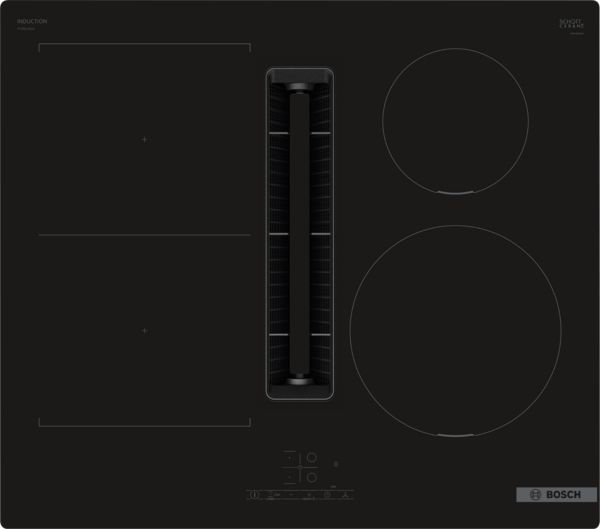 Bosch PVS611B16E 60cm Induction Hob with Integrated Ventilation System in Black