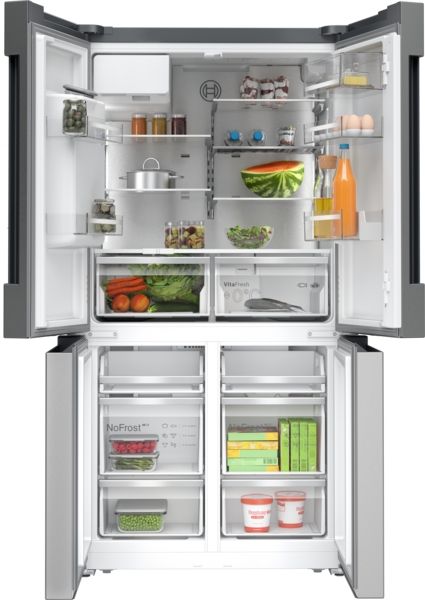 Bosch KFD96APEA American Style Fridge Freezer with French Doors in Brushed Steel Anti-Fingerprint