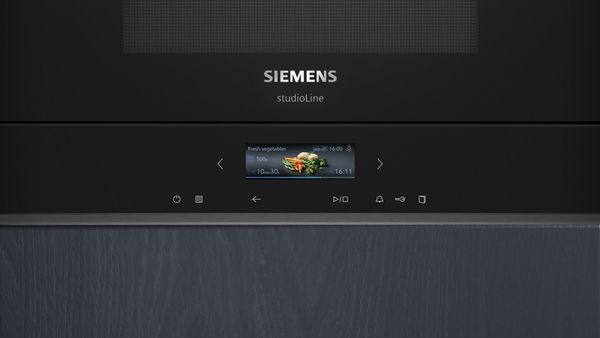 Siemens BF722L1B1B Built-in Microwave Oven in Black