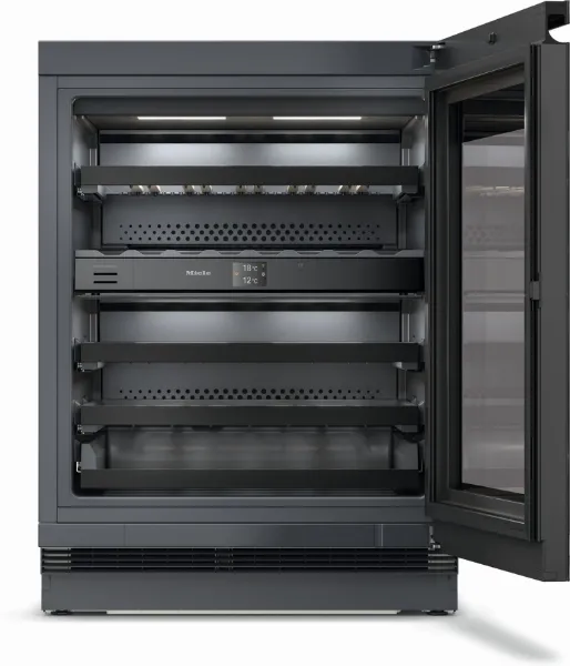 Miele KWTUS7074F OBSW Built-In Wine Cooler in Obsidian Black 