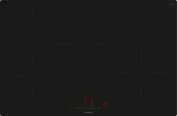 Siemens EH801HVB1E 80cm Induction Hob in Black