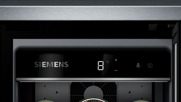 Siemens KU20WVHF0G Wine Cooler With Glass Door In Black
