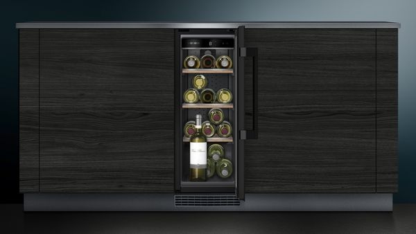 Siemens KU20WVHF0G Wine Cooler With Glass Door In Black