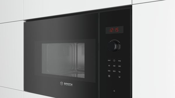 Bosch BFL523MB0B Series 4 Built-in Microwave Oven in Black