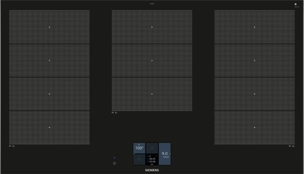 Siemens EX975KXW1E 90cm Induction Hob in Black