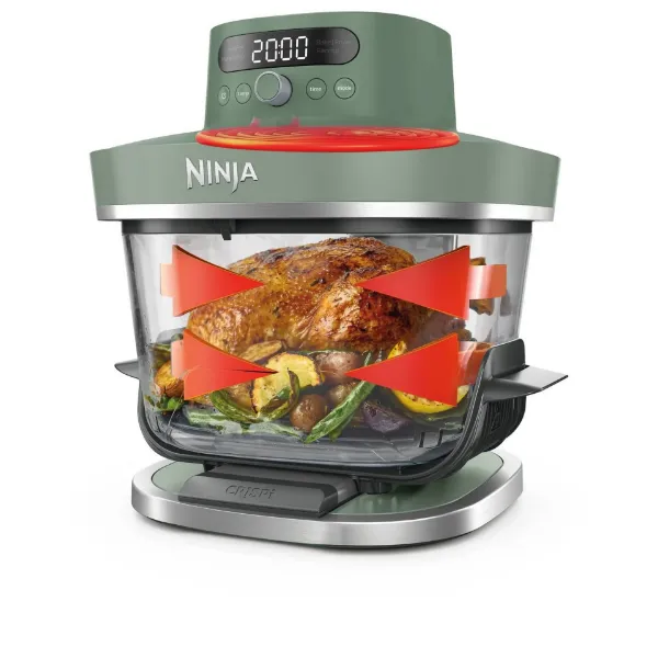 Ninja AS090UKGN CRISPi PRO 5-in-1 Glass Air Fryer - Green