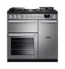 Rangemaster 16345 Nexus 90 Dual Fuel Range Cooker in Stainless Steel with Chrome Trim - NEX90DFSTST/CM1