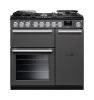 Rangemaster 16348 Nexus 90 Dual Fuel Range Cooker in Slate with Chrome Trim - NEX90DFPSLT/CM1