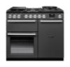 Rangemaster 16390 Nexus 100 Dual Fuel Range Cooker in Slate with Chrome Trim - NEX100DFPSLT/CM1