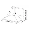Leisure H1001PX 100cm Chimney Hood in Stainless Steel