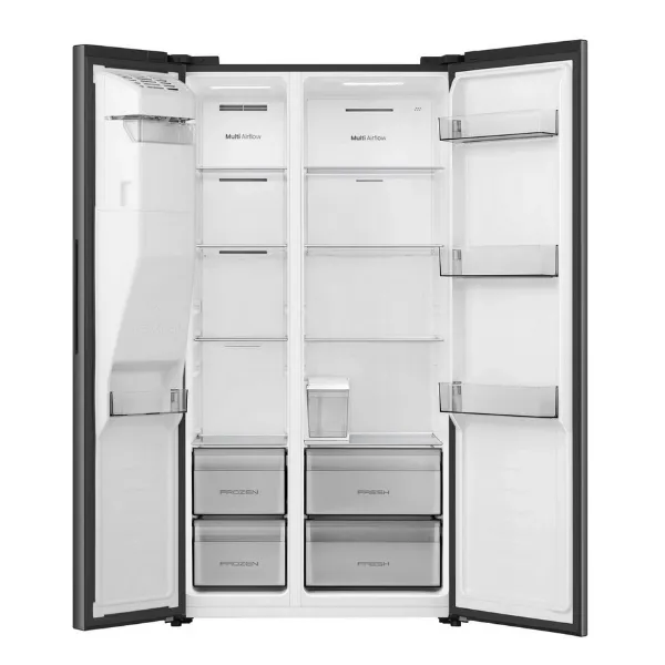 Hisense RS5P528STBE PureFlat Total No Frost American Side By Side - Black