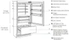 Bertazzoni REF755BBRXTT 75cm Premium Fridge Freezer Right Hand Hinged in Stainless Steel