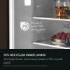 AEG NSC7N18ZES 54.6cm 70/30 Built In Frost Free Fridge Freezer