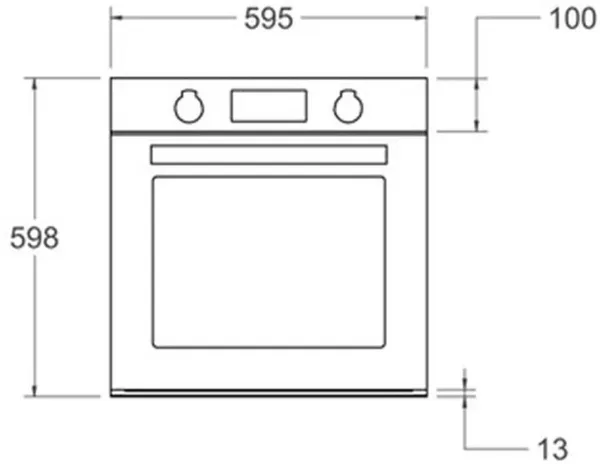 Bertazzoni FMOD6115PLB2 Modern Series 60cm Built-In Pyrolytic Oven in Black Glass