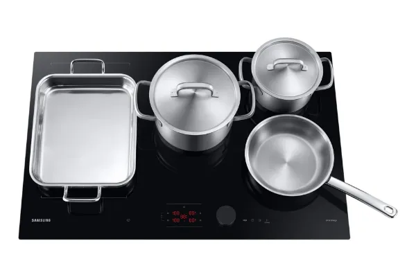 Samsung NZ85C6058FK/U1 Slim Fit 80cm 5 Burner Induction Hob with Flex Zone Plus - Black