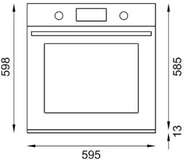 Bertazzoni FMOD6117CTX3 Modern Series TFT 60cm Built-In Pyrolytic Oven with Steam in Stainless Steel