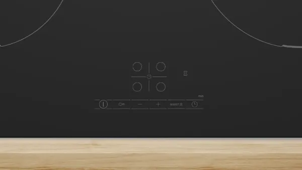 Bosch PIE61ABB5E Series 4 60cm Induction Hob in Matt Black
