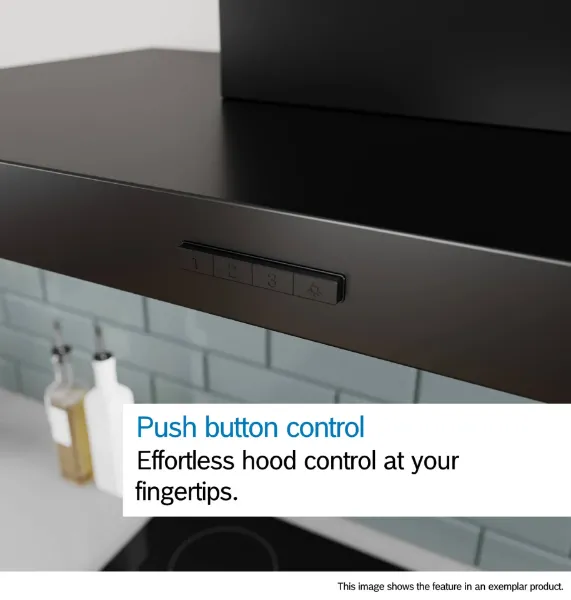 Bosch DWB65CC60B Series 4 60 cm Wall-mounted Cooker Hood in Matt Black 