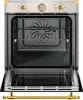 Bertazzoni F609HEREKTAG Heritage Series 60cm Electric Built-In Oven in Ivory/Gold