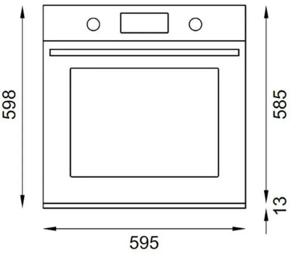 Bertazzoni FHER6117CTAX3 Heritage Series TFT 60cm Built-In Oven with Pyrolytic and Steam in Ivory/Chrome
