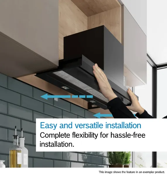 Bosch DBB97DP60B Integrated Design Hood in Matt black 