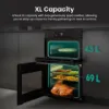 Hisense HDCEC5C10B 50cm Double Oven Electric Cooker with Ceramic Hob - Black