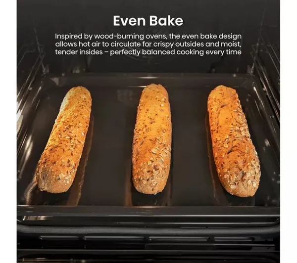 Hisense BI622ABPGUK  Built In Electric Single Steam, Plug & Play Oven - Jet Black