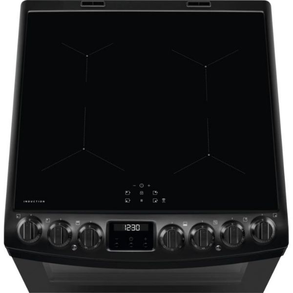 AEG CIB6743MCB 6000 SteamBake 60cm Freestanding Electric Induction Cooker Matte Black_Above View