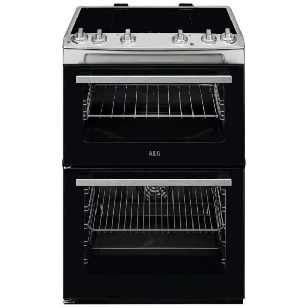 AEG CIX6500ABM 5000 SurroundCook 60cm Freestanding Electric Induction Cooker Stainless Steel_Front View